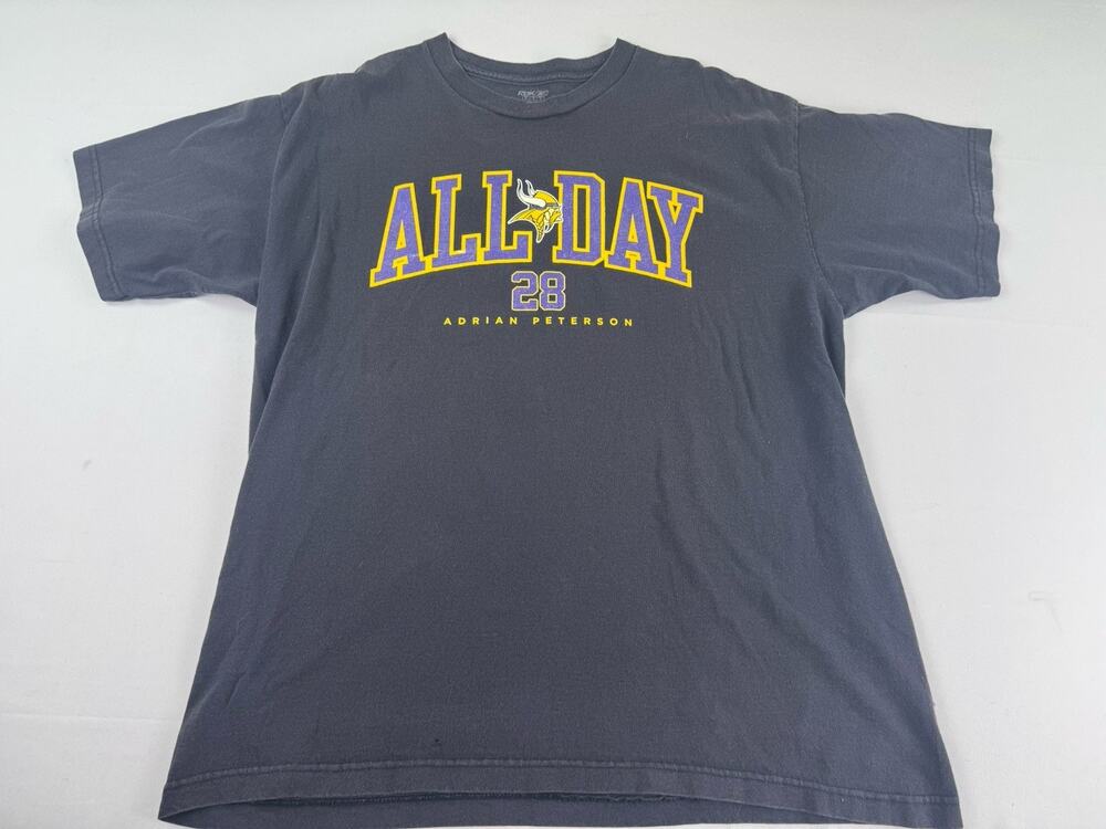 Reebok Adrian Peterson Minnesota Vikings "All Day" T-Shirt Men's Size Large